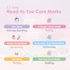 Naisture 15 Min Pamper Me Kit Korean Spa Skincare Gift Set for WomenHead to Toe with Hair Face Eye Hand Foot Masks 7 pcs