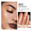 KYDA Face Highlighter Palette High Glossy Face Illuminator Palette Natural Glow Finish Pearl Shimmer Smooth Baked Powder