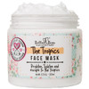 Bella Bear the tropics face mask White 77 Ounce