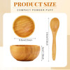 Eco Bamboo Mixing Bowl Cute Miuni Small Facial Skin Care Mixing Bowl DIY Homemade Mini Cosmetic Tool Sets