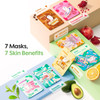 ZealSea Face Masks Skincare for Women Variety 7Days Facial Sheet Mask Set for Deep Hydrating Glow Daily SelfCare Gift Fa