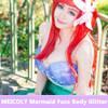 MEICOLY Clear White Body GlitterSinger Concerts Music Festival Rave AccessoriesMermaid Face Glitter GelSequins Glitter F