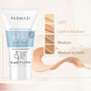 FARMASi BB Cream Beauty Balm Tinted Moisturizer with SPF 15 Lightweight Matte Finish Buildable Coverage Face Makeup 17 f