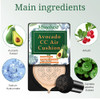 Mroobest BB Air Cushion Avocado BB Cream CC Cream AllDay Lasting Nude Makeup Foundation with Mushroom Air Cushion Even S
