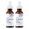 ASUTRA Hyaluronic Acid Serum for Face 1 fl oz Pack of 2 Vitamin C E Aloe Green Tea Geranium Jojoba Oil Plumping Face Ser