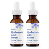 ASUTRA Hyaluronic Acid Serum for Face 1 fl oz Pack of 2 Vitamin C E Aloe Green Tea Geranium Jojoba Oil Plumping Face Ser