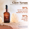 Tru Alchemy Vitamin C Glow Serum Hydrating AntiAging Vitamin C Face Serum with Bakuchiol Glycolic Lactic Acid 1 fl oz