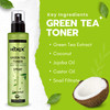 Hebepe Green Tea Matcha Facial Toner Mist with Coconut Water Refreshing and Soothing Face Toner with Jojoba Oil Castor O