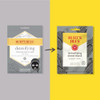 Burts Bees Detoxifying Charcoal Facial Sheet Mask Single Use Face Mask 1 Count Pack of 4 Package May Vary