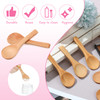 36 Pieces Small Wooden Spoons Wooden Makeup Spatulas Cosmetic Spoons Mini Nature Beauty Scoop for Women Girls Mixing Mak