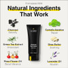 Lumin 4 Piece Men Skincare Set with Charcoal Face Wash Deep Scrub Daily Moisturizer Dark Circle Defense Balm Helps Detox