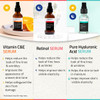 YEOUTH Skin Care Set Retinol Serum for Face Vitamin C and Hyaluronic Acid Face Serum Facial Skincare Serums that Targets