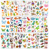 Habett Tattoos for Kids 300 Mixed Styles Temporary Tattoos Stickers Set for Girls and Boys Space Dinosaur Animals Butter