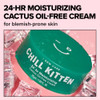 I DEW CARE Heartleaf Face Cream Chill Kitten Moisturizer with Moringa Seed Prickly Pear Aloe Vera Gel Cactus OilFree Gla
