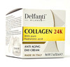 DelfantiMilano COLLAGEN 24K AntiAging Day Cream Face and Neck Moisturizer with pure Hyaluronic Acid Made in Italy