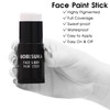 BOBISUKA Face Body White Paint Stick Clown Makeup Eye Black Sticks for Sports White Foundation Face Painting Kit for Hal
