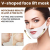 V Line Lifting Mask 5 Pcs V Shaping Face Masks Hydrogel Collagen Mask with Aloe Vera Neck Tightening Tape Patch Jawline