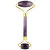 Rockcloud Natural Crystal Stone Roller Massager Double Neck Face Neck Massage Therapy AntiAging Wrinkle Healing Slimming