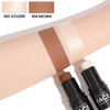 FOCALLURE 2 Pcs Contour Foundation Stick Highlighter Bronzer Pen Face Brightens Shades Pencil Highlighting Shade Longwea