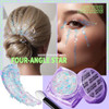 Teenitor Face Glitter Body Glitter Clear White Body Glitter Gel Hair Glitter Gel 6 Shapes Rave Glitter Mermaid Sequins M