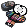 Color Nymph Travel Makeup Palette with MulitColors EyeshadowsConcealer Body GlitterLip GlossesBlushHighlighterMakeup App