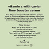 boscia Vitamin C with Caviar Lime Booster Serum Vegan CrueltyFree Natural Clean Skin Care Vitamin C Serum with AHARich C