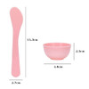 lasenersm 9 Pieces Mini Plastic Facial Mask Mixing Bowl with Stirring Spatula Facemask Bowl Mud Mask Mixing Bowl DIY Ski
