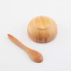 lasenersm 1 Set Cute Mini Mask Bowl with Spoon Eco Bamboo Mask Mixing Bowl and Spoon Facemask Bowl Mud Mask Mixing Bowl