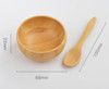 lasenersm 1 Set Cute Mini Mask Bowl with Spoon Eco Bamboo Mask Mixing Bowl and Spoon Facemask Bowl Mud Mask Mixing Bowl