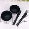 lasenersm 4 Pieces Rubber Facial Mask Mixing Bowl With Plastic Spatula Facemask Bowl Mud Mask Mixing Bowl DIY Skin Care