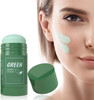 Green Mask Stick for Face Blackhead Remover with Green Tea Extract Deep Pore Cleansing Moisturizing Skin Brightening for
