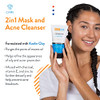 Acne Free Kaolin Clay Detox Mask 5oz with Charcoal Kaolin Clay Vitamin E Zinc Cleanser or Mask for Oily Skin To Deeply C