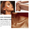 Glitter Powder Highlighter Makeup Body Brightens the Natural Threedimensional Face Blusher Patting Powder Highlighter 01