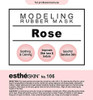 estheSKIN No106 Rose Peel Off Type Modeling Rubber Mask Powder for Facial Skin Care Treatment 35oz