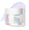LANGMANNI Holographic Body Glitter Gel for Body Face Hair and LipColor Changing Glitter Gel Under Light Vegan Cruelty Fr