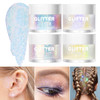 LANGMANNI Holographic Body Glitter Gel for Body Face Hair and LipColor Changing Glitter Gel Under Light Vegan Cruelty Fr