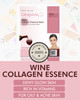 DERMAL Wine Collagen Essence Facial Mask Sheet 23g Pack of 10 Moisturizing Firming for Tired Skin Relieves Skin Stress D