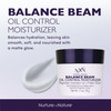 NxN Balance Beam Oil Control Gel Cream Face Moisturizer Natural Anti Aging Formula for Oily or Combination Skin Men and