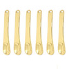 Honbay 6PCS Mini Zinc Alloy Makeup Spatula Cosmetic Facial Cream Spoon Beauty Scoop for Mixing Makeup