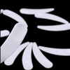 DNHCLL 100PCS Disposable Mini Curved Cosmetic Spatula Scoop Makeup Mask Spatula Plastic SpoonSmall Makeup Scoop for Mixi