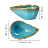 KALLORY Essential Oil Mixing Dish Ceramic Facial Mask Mixing Bowl Aroma Oil Holder Small Spa Dishes for Salon