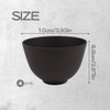 FERCAISH 4Pcs Diy Face Mask Mixing Bowl Microwavable Silicone Facial Mud Bowl Cosmetic Beauty Tool for Home SalonBlack