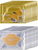 Theshiry 10 Pairs Collagen Crystal Eye Mask and 10 Pcs Collagen Crystal Lip Mask Anti Aging Eye and Lip Mask Collagen Cr