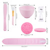 Sonku Facemask Mixing Bowl Set Silicone DIY Face Mask Tool Kit with Facial Mask BowlSilicone BrushSpatulaMeasuring Spoon