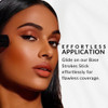 Base Strokes Crme Foundation Stick by Flori Roberts Full Coverage for Women of Color or Deeper Skin Tones Long Lasting M
