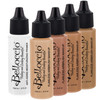 Belloccio Medium Color Shade Foundation Set Professional Cosmetic Airbrush Makeup in 12 oz Bottles