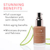 100 PURE Water Foundation Full Coverage Hydrating Makeup Light Dewy Finish Moisturizing Concealer for Normal to Dry Skin