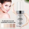 TLM Colour Changing Foundation 2Pack Flawless Color Changing Foundation Makeup Base Moisturizing Liquid Foundation for W