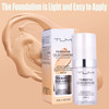 2Pcs 30ml TLM Colour Changing Foundation Makeup Concealer Cover Cream Full Coverage Flawless Liquid Base Nude Face Liqui