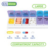 EZY DOSE Weekly AM/PM Pill Organizer, 7-Day Vitamin Container and Daily Medication Box with Large Pop-Out Compartments, 2 Times a Day Pill Holder, Bl online at globaldelivered
